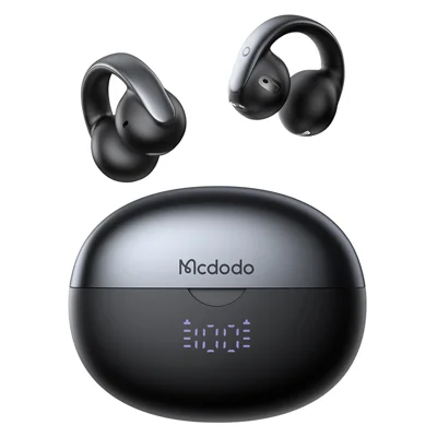 MCDODO HP-816 Clip On C Shape Earbuds Bluetooth-compatible Open Ear Headphones with LED Battery Display