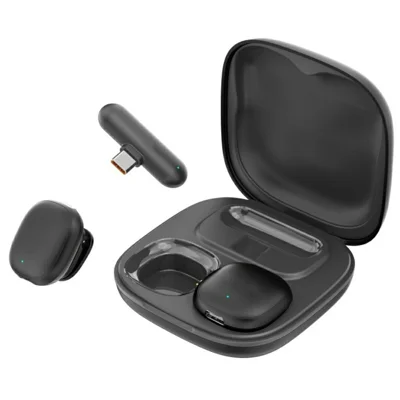 V36 For iPhone 15 / 16 / Android Mini AI Noise Cancelling Wireless Lavalier Microphone with USB-C Receiver