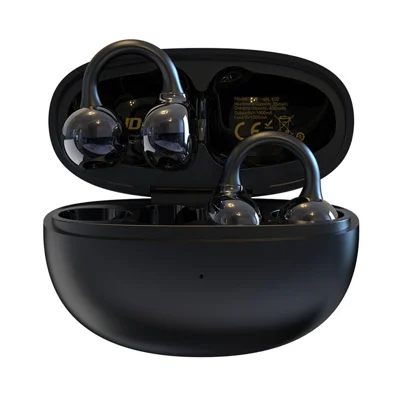 DUDAO U20 Mini Open Ear Earbuds Air Conduction Bluetooth 5.4 Earphones Clip on Headphones 8 Hours Playtime for Sports - Black
