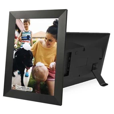 10.1 inch HD Touchscreen WiFi Digital Picture Frame Cloud Album Wireless Remote Photo  /  Video Transfer  Auto Rotate - Black  /  EU Plug