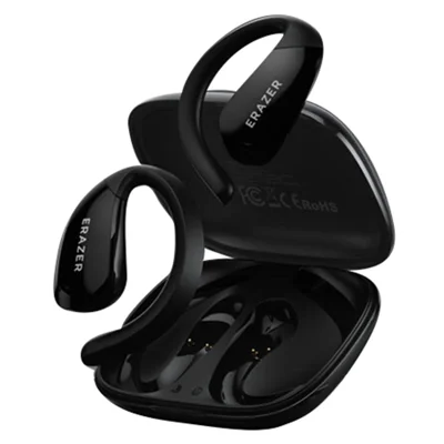 LENOVO ERAZER XF30 360°-Sound-Ohrbügel-Kopfhörer Open-Ear Bluetooth-kompatible Ohrhörer mit geringer Latenz für Gaming und Streaming – Schwarz