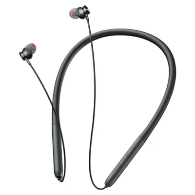 AIGO WJ02 Écouteurs intra-auriculaires sans fil avec collier Bluetooth avec aimants anti-enchevêtrement - Noir