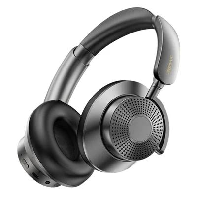 REMAX RB-970HB Wireless Over-Ear Headphones ANC Noise Canceling Bluetooth-Compatible Headset with Soft Earpads - Black