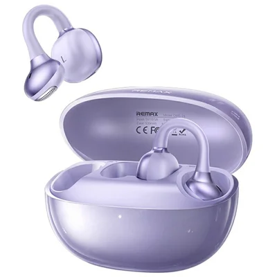 REMAX OWS-23 True Wireless Earphones 12mm Driver Stereo Music Call Bluetooth-Compatible Earbuds - Purple