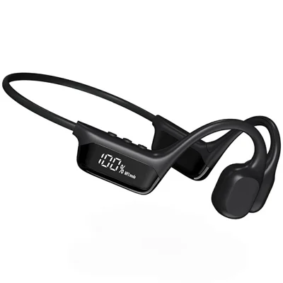 S10 Bone Conduction OWS Bluetooth-compatible Earphones IPX8 Waterproof HiFi Bass MP3 Player Swimming Earphones, 32GB Storage - Black