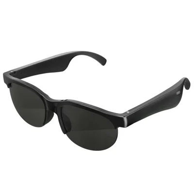 Lunettes intelligentes Bluetooth 5.3 avec traduction IA, appel HD, audio sans fil pour sports et cyclisme - Noir