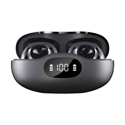 ERAZER EX05 Clip-On-Ohrhörer Bluetooth-kompatibel Open-Ear-Kopfhörer kabellos für Sport (Investiert von Lenovo) - Eisen Grau