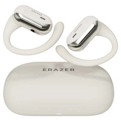 Écouteurs sans fil ERAZER ER50 à fixation par clip, Bluetooth, ENC, réduction de bruit, oreille ouverte (investi par Lenovo)