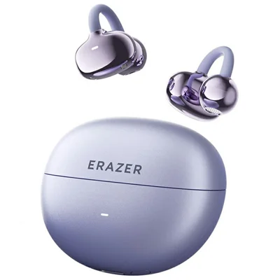 ERAZER EX02 Drahtlose Ohrclips-Kopfhörer Bluetooth 5.4 Open-Ear-Ohrhörer für Sport (Investiert von Lenovo) - Lila