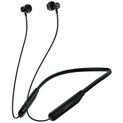 ACEFAST N9 Écouteurs sans fil avec collier Bluetooth 6.0 étanche IPX4 ENC pour sports et jeux - Noir