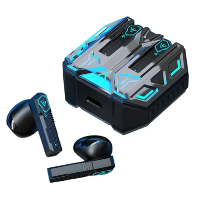 X39 ENC Noise Cancelling Mecha TWS Bluetooth-compatible Earbuds Gaming Music Dual Mode Wireless Earbuds - Black