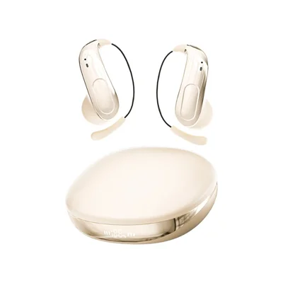 A58 Earhook Bluetooth-compatible Earbuds 48h Battery Life Sports Running Wireless Headphones with ENC Noise Cancelling - Beige