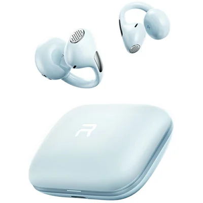 REMAX OWS-26 Clip-on Wireless Bluetooth-compatible Earphones Open-Ear AI ENC Noise Cancelling Earbuds for Sports - Blue