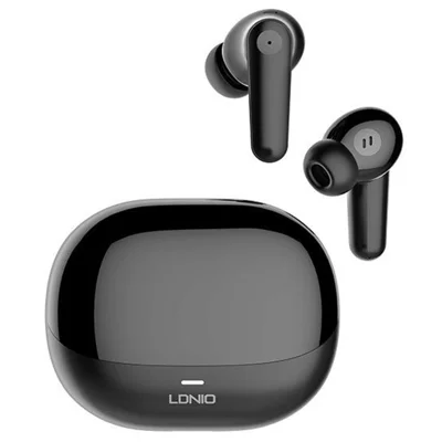 LDNIO T05 Bluetooth-compatible 5.3 Earbuds Adaptive Noise Cancellation 30-Hour Playtime Hi-Fi In-Ear Headphones - Black