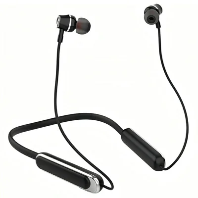 LDNIO N06 Neckband Bluetooth-kompatible høretelefoner 10 mm driver In-ear sports-høretelefoner - Sort