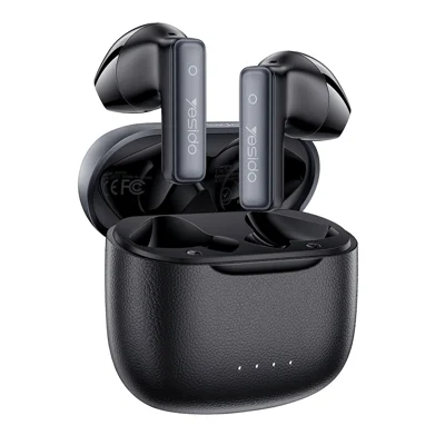 YESIDO TWS44 Bluetooth-compatible Earbuds Semi-in-ear Dual Mic ENC Noise Cancelling Earphones - Black