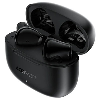 ACEFAST W11 Semi-in-Ear Wireless Earbuds TWS Bluetooth-compatible 6.0 Earphones AI Call Noise Cancelling Gaming Mode - Black