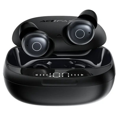 ACEFAST W10 Écouteurs intra-auriculaires sans fil Bluetooth 6.0 Écouteurs TWS ANC IPX4 pour dormir - Noir