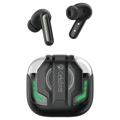 CELEBRAT W88 Trådlösa gamingöronsnäppen Bluetooth 6.0 Låg latens-läge - Svart