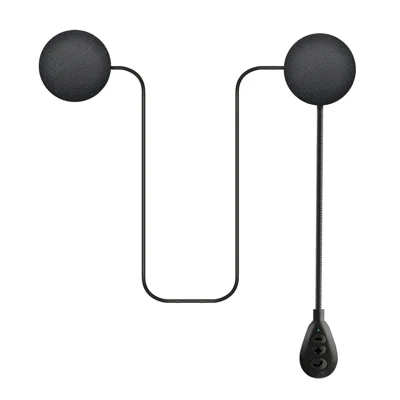 T6 Einbau-Bluetooth-kompatibler Helm-Headset für Motorrad, lange Standby-Zeit, geräuschunterdrückend, laute Lautstärke, Fahrradhelm-Kopfhörer – Schwarz