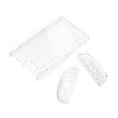 For Nintendo Switch 2 Split Protective Case PC + TPU Shockproof Scratch Resistant Cover - Clear