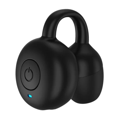 M32 Single Ear Clip Bluetooth-compatible 6.0 Wireless Earphone 6 Hours Battery Life IPX3 Waterproof Headset - Black