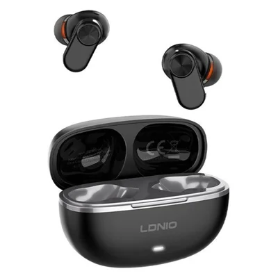 LDNIO T13 Bluetooth-compatible 5.4 Earbuds HiFi Low-Latency Type-C Charging for Mobile Gaming and Calls - Black