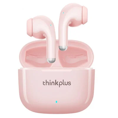 LENOVO Thinkplus LP40pro TWS Écouteurs sans fil ergonomiques demi-auriculaires Bluetooth Stéréo Musique Appels - Rose