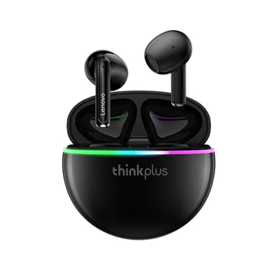 LENOVO Thinkplus XT97 écouteurs TWS Bluetooth 5.2 avec réduction de bruit pour appels HD et étui de charge coloré - Noir
