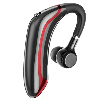 M70 Contrôle tactile Bluetooth 5.0 Écouteur unique Écouteur sans fil style professionnel Écouteur avec crochet d'oreille Écouteur avec annulation de bruit CVC - Noir / Rouge