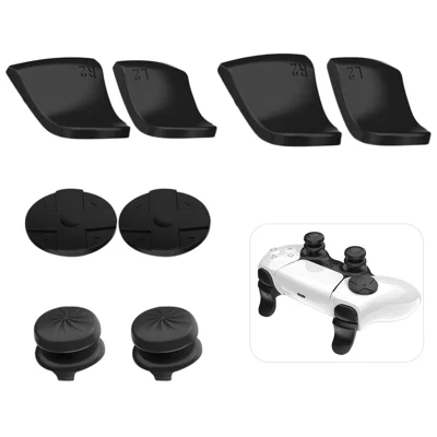 Для контроллера PlayStation 5 PS5 Thumb Grips Sticks Joystick + L2 R2 Trigger Extender + D-pad Button Set Anti-Slip Replacement Parts