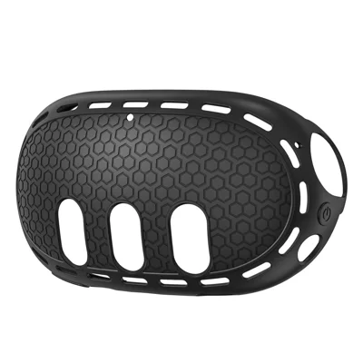 Étui de protection pour casque de réalité virtuelle Meta Quest 3 - Housse en silicone anti-rayures noire