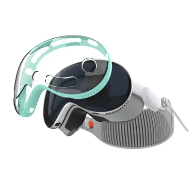Protective Case for Apple Vision Pro MR Headset Precision Cutouts Cover - Mint Green