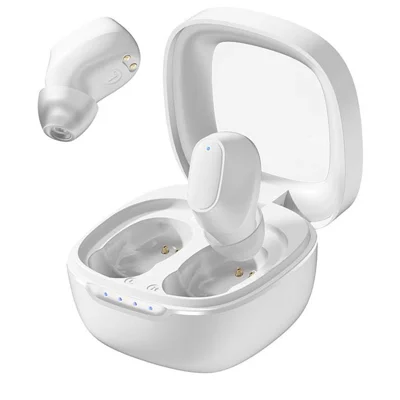 ESSAGER HiFi Stereo Sound In-ear Wireless Headphones Bluetooth-compatible 5.3 TWS Earphones - White