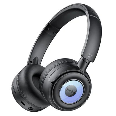 YESIDO EP06 Kids Wireless Bluetooth-compatible Stereo Music Headphone Children Head-mounted Headset - Black