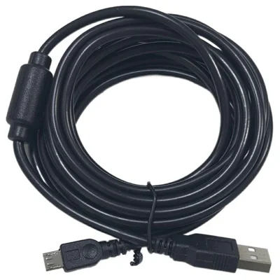 Für Sony PlayStation 4 Controller-Ladekabel 3 Meter USB auf Mini-USB Datenübertragungs- und Ladekabel - Schwarz