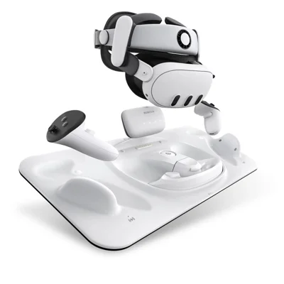BOBOVR D3 For Meta Quest 3 VR Headset Controller Battery Charging Dock with 2 Batteries