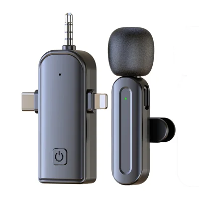 SX26 iP  /  Type C  /  3.5mm 3 In 1 Noise Reduction Lavalier Microphone Real Time Monitoring Wireless Mic