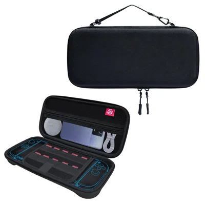 JYS JYS-NS2283 For Nintendo Switch 2 Game Console Carrying Case EVA Protective Storage Bag with Game Card Slots - Black