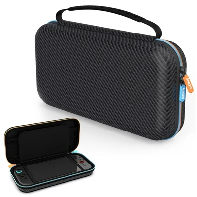IPEGA PG-SW2005A For Nintendo Switch 2 Carrying Case Carbon Fiber Texture Hard Shell Storage Bag