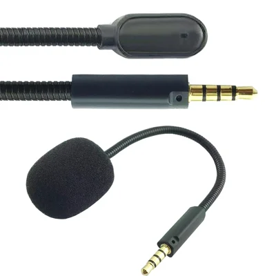 Microfono di Ricambio per ASUS ROG Prism 2 Cuffie da Gioco, Microfono Boom Staccabile con Cancellazione del Rumore Accessorio per Cuffie - Nero