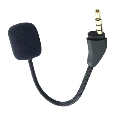 M20 3.5mm Replacement Microphone for HyperX Cloud III Gaming Headset Boom Flexible Mic Noise Cancelling with Foam Cover - Black