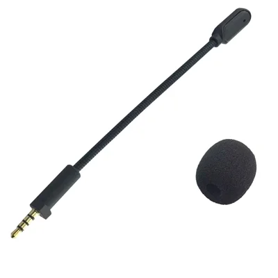 Microfono con Cancellazione del Rumore M25 per ASUS ROG Theta 7.1 Cuffie da Gioco, Microfono a Stelo Staccabile Accessori per Cuffie - Nero