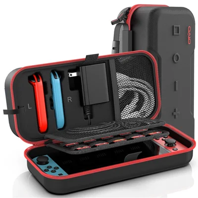 OIVO IV-SW188 For Nintendo Switch / Switch OLED Carrying Bag Game Console and Accessories EVA Storage Case - Red