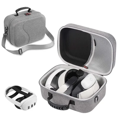 STARTRC GAMES 3.0 For Meta Quest 3 VR Hardshell Carrying Pouch Protection Bag Storage Case - Grey