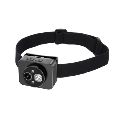 D8 Outdoor Portable HD Head Mounted Camera Sports 1080P Video Recording LED Headlight with 32GB Card