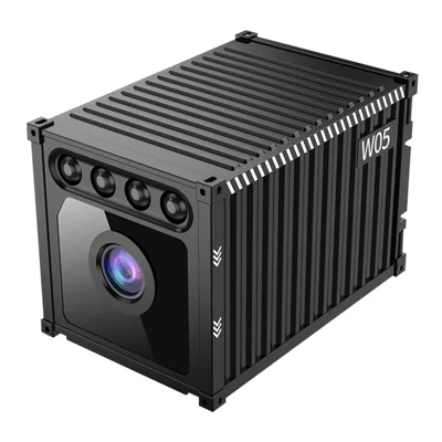 W05 Mini-WLAN-Überwachungskamera 1080P HD 130-Grad-Weitwinkel Nachtsicht Bewegungserkennung für die Heim- und Haustierüberwachung – Schwarz