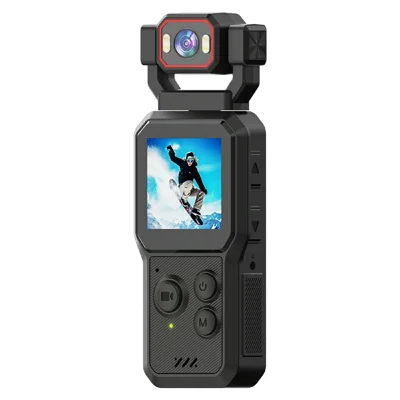 D1 Fotocamera portatile con schermo HD da 1,54 pollici, registrazione video 4K, WiFi, compatibile Bluetooth, ideale per vlogging e sport - Nero