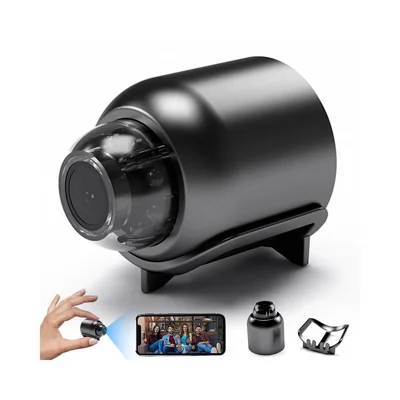 X5 Mini telecamera WiFi interna obiettivo grandangolare 140 gradi rilevamento umano AI telecamera di sorveglianza HD 1080P