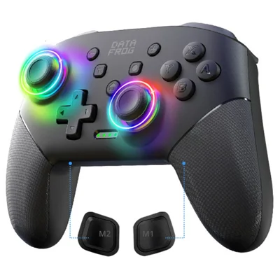 DATA FROG S80 Elite Edition Controller do Nintendo Switch / Switch Lite / OLED / PC, gamepad z obsługą Bluetooth - Czarny